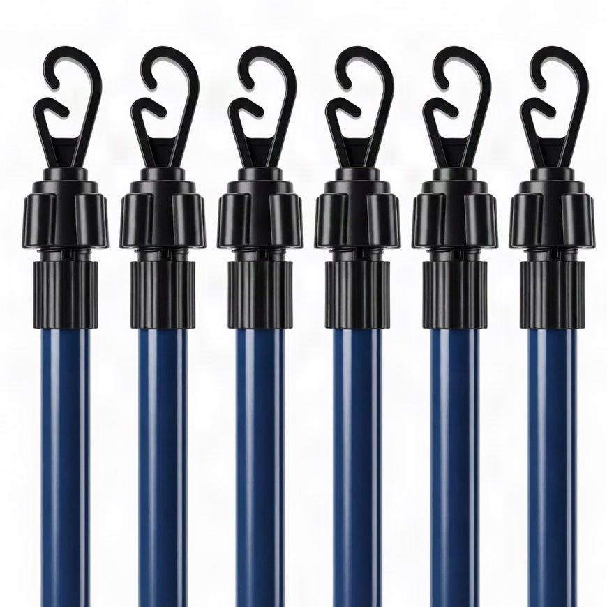 Telescopic Washing Line Prop Pole 2.2m / 2.6m – Multi-Pack