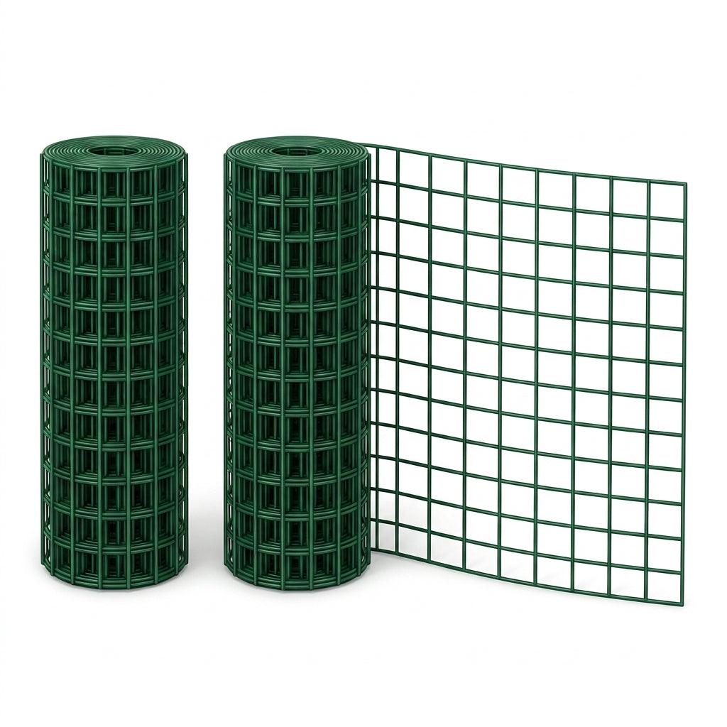 Heavy-Duty PVC-Coated Chicken Wire Fence 1.02m × 10m
