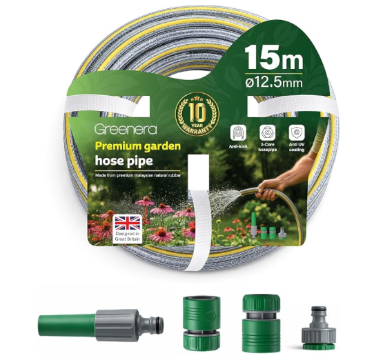 Reinforced Garden Hose Pipe 12.5mm –15m / 30m