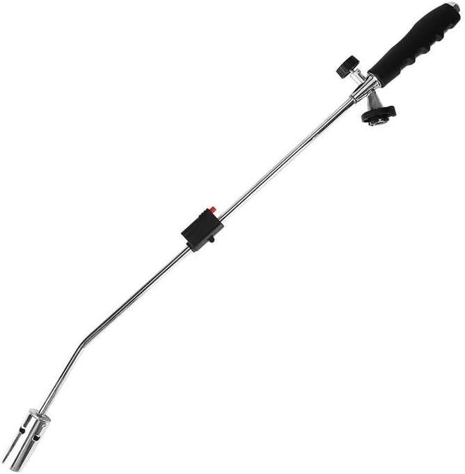 Adjustable Flame Weed Burner - Garden Torch for Permanent Weed Killing, Compatible with Butane Gas Canisters, for BBQ & Camping Stove Use, Garden Burner and Weeds Killer [No Gas Included]