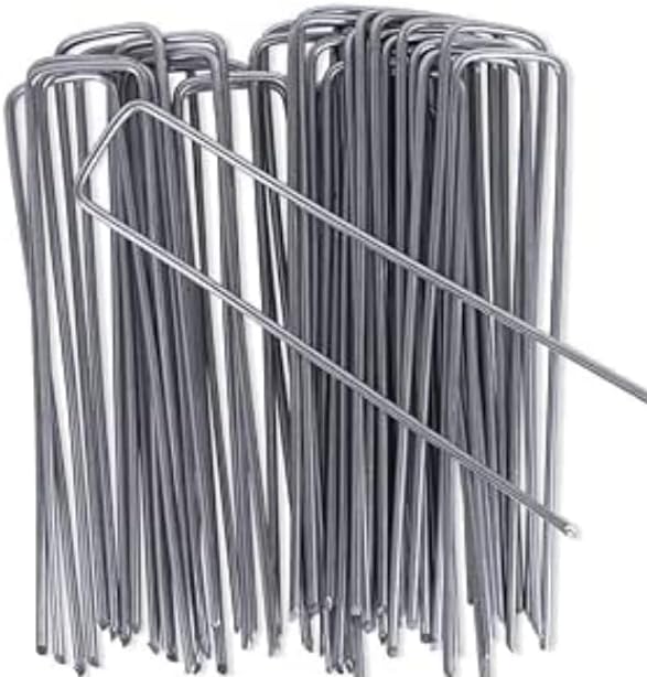 100 Pack Anti-Rust Galvanised Lawn Scarifier Aerator Lawn Rake Garden Ground Pegs for 1500w Electric Lawn Scarifier Aerator Lawn Rake 30L Collection Box