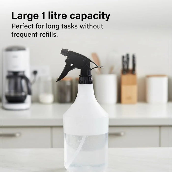 Vivo Technologies 1 Litre Spray Bottle With Adjustable Trigger | Leak Proof, Ergonomic & Multi Purpose | Perfect For Cleaning, Gardening, Ironing & Home Use | Easy Refill & Comfortable Grip