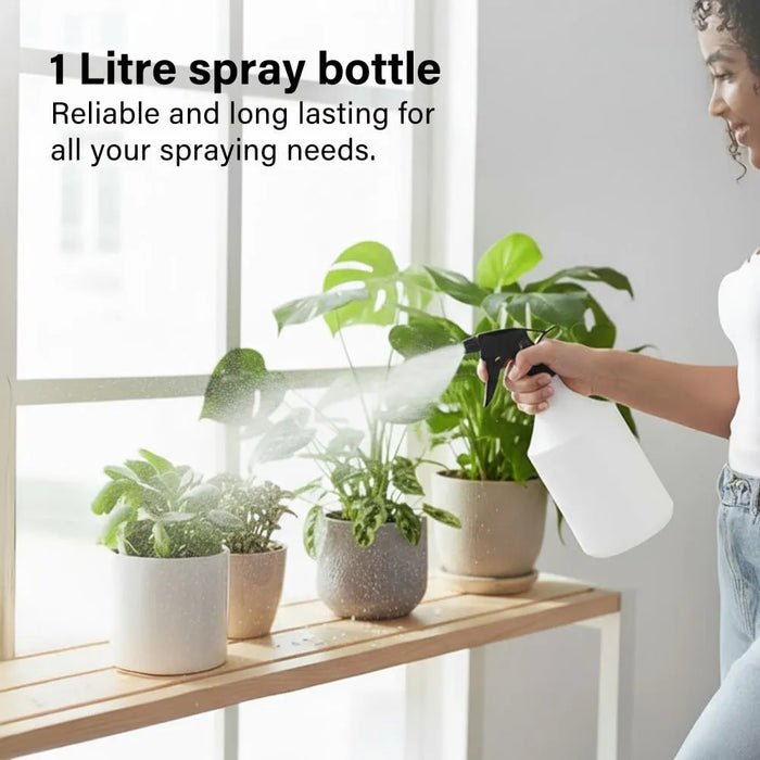Vivo Technologies 1 Litre Spray Bottle With Adjustable Trigger | Leak Proof, Ergonomic & Multi Purpose | Perfect For Cleaning, Gardening, Ironing & Home Use | Easy Refill & Comfortable Grip