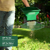 Grass Seed Spreader 3L, Handheld Seed Dispenser,Durable & Lightweight,Evenly Grass Seed Spreader, for Lawn Fertiliser,Weed and Feed Dispenser