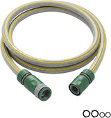 1.5m Short Hose Pipe ø 11 mm  | Universal Connection Kit | Small Hosepipe Including 3/4'' Male Threaded | 2 in 1 Tap Adapter | Fitting Kit for Garden Hose Reel Cart