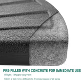 Vivo Technologies Concrete Filled Cantilever Banana Parasol Base Heavy Duty Concrete Filled Round Parasol Stand  Weight for Parasol Legs