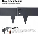 5M Metal Lawn Edging Border, Galvanized Steel Garden Edge Border, Flexible Lawn & Pathway Garden Edging Strip for Landscaping, Easy Install - 8cm Face Height, Anthracite