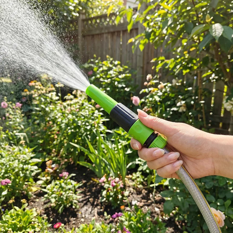 Garden Hose Connector Set 24 Pack | 1 Nozzle | 5 Hose End Connectors | 1 Hose Waterstop | 2 Double Male Snap | 2 Hosepipe Tap Fitting 1/2 & 3/4 Inch for Joining Hose Pipe
