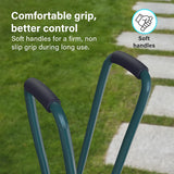 Leaf Grabber , Long Handled Heavy Duty Leaf Picker , Easy Pick Up Garden Tool for Gathering Leaves Grass Cuttings , Keep Garden Tidy with Metal Handle and Plastic Paddle ,Efficient Leaf Collector