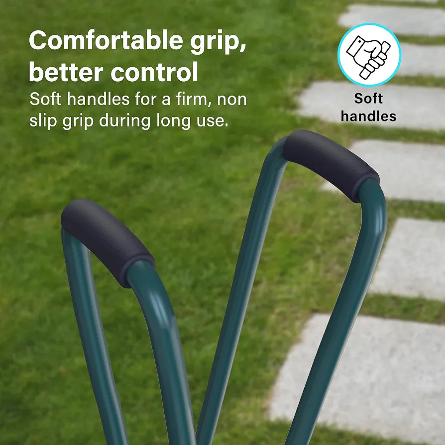 Leaf Grabber , Long Handled Heavy Duty Leaf Picker , Easy Pick Up Garden Tool for Gathering Leaves Grass Cuttings , Keep Garden Tidy with Metal Handle and Plastic Paddle ,Efficient Leaf Collector