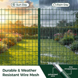 Chicken Wire Fence ,1.02m x 10m PVC Coated Fencing Roll, Heavy Duty Garden Wire Mesh Galvanized Steel , Easy Installation for Garden Fencing,Poultry Coops, Plant Support