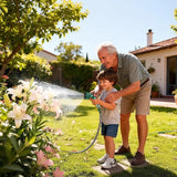 10 Pattern Hose Pipe Spray Gun,Garden Water Hose Sprayer, Thumb Flow Control, Garden Sprayer for Plants Lawn & Watering, Car Washing & Pets Bathing