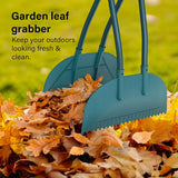 Leaf Grabber , Long Handled Heavy Duty Leaf Picker , Easy Pick Up Garden Tool for Gathering Leaves Grass Cuttings , Keep Garden Tidy with Metal Handle and Plastic Paddle ,Efficient Leaf Collector