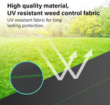 1m x 10m Heavy Duty Woven Weed Control Membrane Fabric for Landscaping, Driveways, and Garden Beds